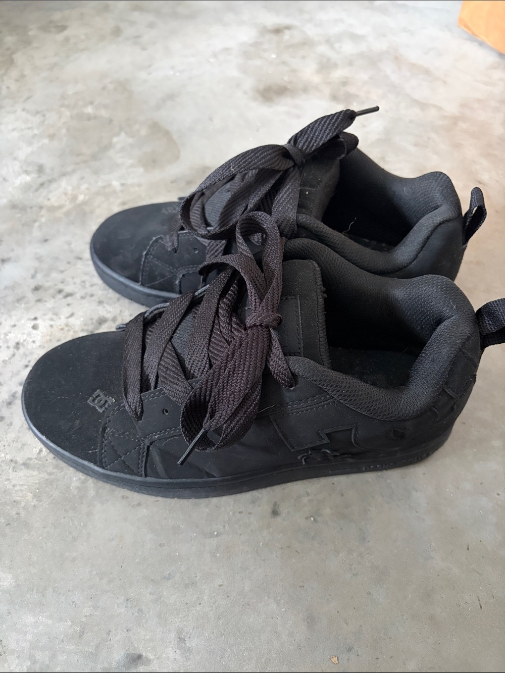 DC Youth All-Black Skate Sneakers